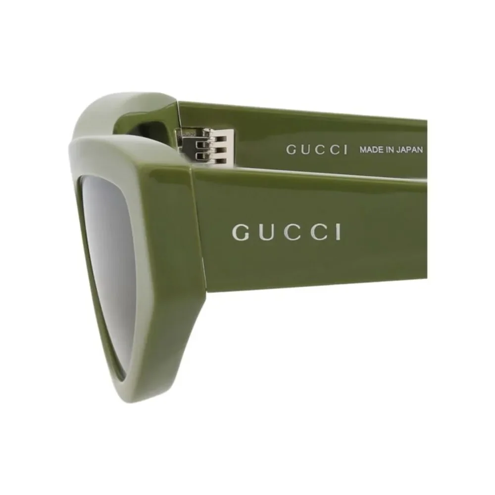 Gucci Cat Eye-Frame Recycled Acetate Sunglasses Green Womens
